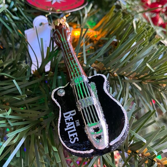 Christopher Radko The Beatles String of Hits GUITAR ornament small NEW - Picture 1 of 8